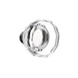 Emtek - Dummy, Neos Rosette, Lowell Crystal Knob, US14 - Polished Nickel
