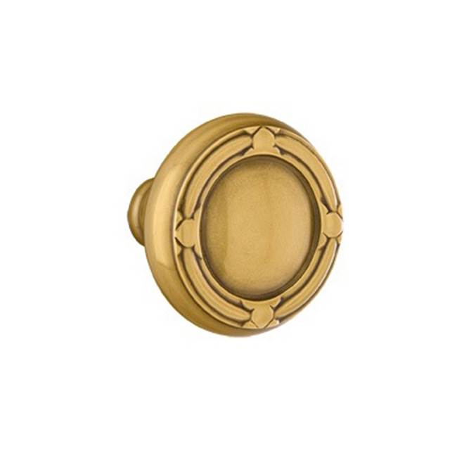 Emtek - Concealed Fastener, Passage, Ribbon and Reed Rosette, Ribbon and Reed Knob, US3NL - Unlacquered Brass