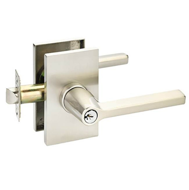 Emtek - DUMMY KIL, Helios Lever, Modern Rectangular Rosette, US14 - Polished Nickel