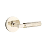 Emtek - Concealed Fastener, Passage, Modern Rosette US19, L-Square Stem US19, Tribeca Handle US19 - Flat Black