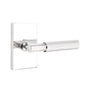Emtek - Concealed Fastener, Privacy, Neos Rosette US4, T-Bar Stem US4, Faceted Handle US4 - Satin Brass