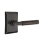 Emtek - Concealed Fastener, Passage, Disc Rosette US15, T-Bar Stem US15, Hammered Handle US15 - Satin Nickel