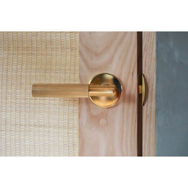 Privacy, Modern Rectangular Rosette US14, T-Bar Stem US14, Straight Knurled Handle US14 LH