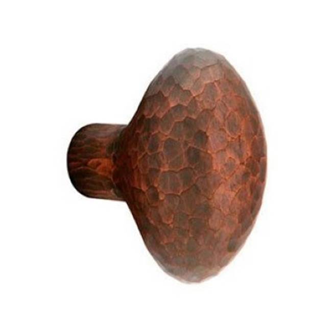 Emtek - Concealed, Privacy, Quincy Rosette, Hammered Egg Knob, US4 - Satin Brass