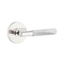 Emtek - Passage, Disc Rosette US10B, T-Bar Stem US10B, White Marble Handle, LH - Oil Rubbed Bronze
