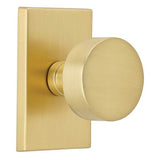 Concealed, Passage, Modern Rectangular Rosette, Round Knob, US10B