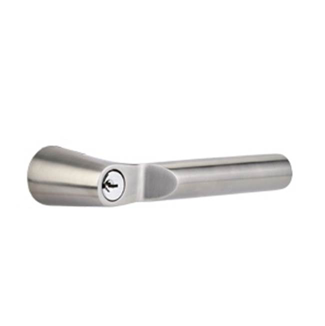 S-PT Lock Key in Knb/Lvr Dummy, Modern Rectangular Plate, Hanover Lever, US10B