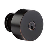 2-PT Lock Key in Knb/Lvr Dummy, Modern Rectangular Plate, Round Knob, US10B