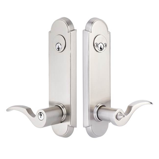 Emtek - 2-PT Lock Key in Knb/Lvr Dbl Cyl, Annapolis Plate, Providence Knob, US4 - Satin Brass