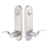 Emtek - 2-PT Lock Key in Knb/Lvr Dbl Cyl, Annapolis Plate, Providence Knob, US4 - Satin Brass