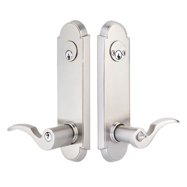 Emtek - 2-PT Lock Key in Knb/Lvr Dbl Cyl, Annapolis Plate, Providence Knob, US4 - Satin Brass
