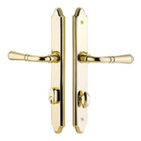 Emtek - Entry Dum, Stretto, Concord 11'' Plt, Myles Lvr, LH, US3NL - Unlacquered Brass