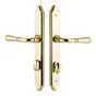 Emtek - Entry Dum, Stretto, Concord 11'' Plt, Myles Lvr, RH, US3NL - Unlacquered Brass