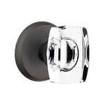 Concealed, Privacy, No.2 Rosette, Windsor Crystal Knob, FB