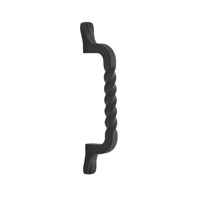 Emtek - Concealed Surface Mount, Pull, 8'' San Carlos, FBS - Flat Black Steel