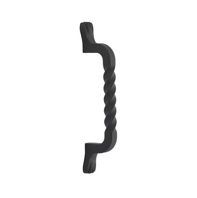 Emtek - Concealed Surface Mount, Pull, 8'' San Carlos, FBS - Flat Black Steel
