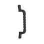 Emtek - Concealed Surface Mount, Pull, 8'' San Carlos, FBS - Flat Black Steel
