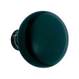 Emtek - Passage, Regular Rosette, Ebony Porcelain Knob, US3NL - Unlacquered Brass