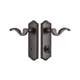 Emtek - Privacy, Sideplate Locksets Colonial Non-Keyed Thumbturn 3-3/8'' C-C, Coventry Lever, US3 - Polished Brass