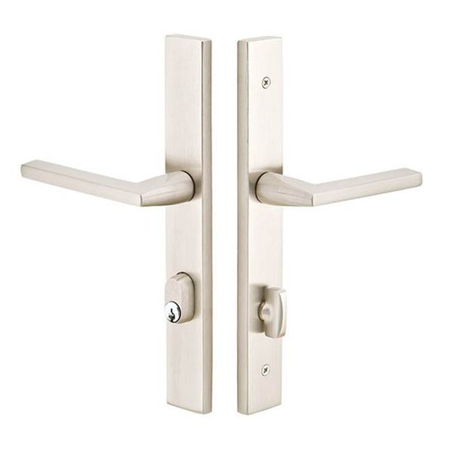 Emtek - Entry Dum, Stretto, 11'' Plt, Helios Lvr, LH, US14 - Polished Nickel