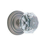 Concealed, Privacy, Regular Rosette, Diamond Crystal Knob, US10B