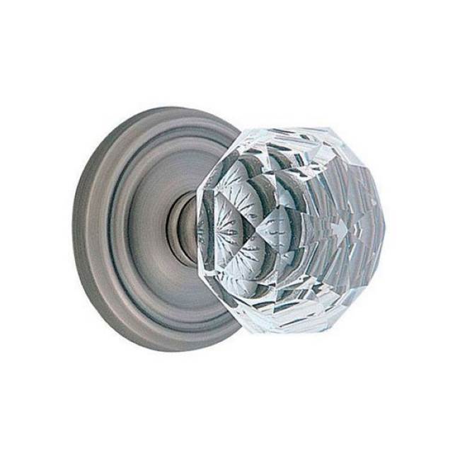 Concealed, Passage, Regular Rosette, Diamond Crystal Knob, US10B