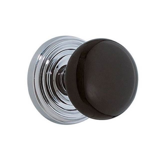 Concealed, Privacy, Regular Rosette, Ebony Knob, US10B