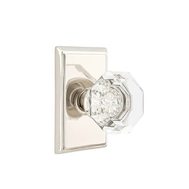 Concealed, Passage, Rectangular Rosette, Old Town Clear Knob, US10B