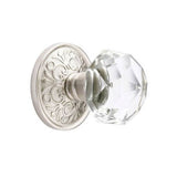 Concealed, Privacy, Lancaster Rosette, Diamond Crystal Knob, US10B