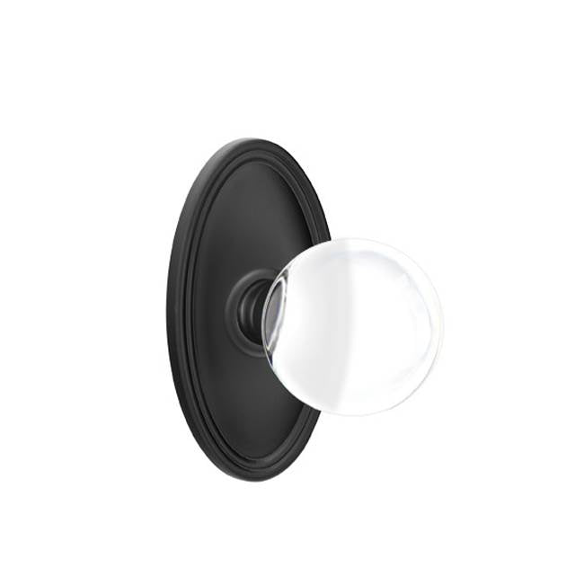 Privacy, Oval Rosette, Bristol Crystal Knob, US10B