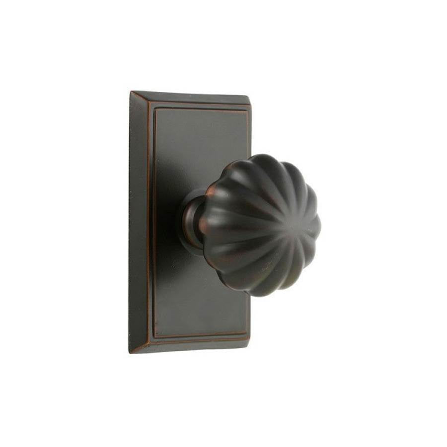 Passage, Rectangular Rosette, Melon Knob, US10B
