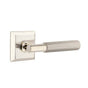 Emtek - Concealed Fastener, Passage, Quincy Rosette US4, T-Bar Stem US4, Straight Knurled Handle US4 - Satin Brass