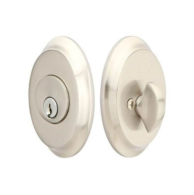 Emtek - Deadblt, Dbl, Saratoga US4 - Satin Brass
