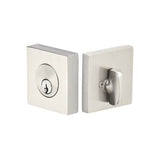 Emtek - Weiser Keyway, Square Deadbolt, Sgl, US4 - Satin Brass
