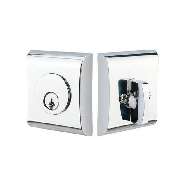 Emtek - NEOS Modern No.2 Deadbolt, Dbl, US14 - Polished Nickel