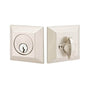 Emtek - Brass Quincy Rose Deadbolt, Sgl, US4 - Satin Brass