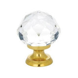 Emtek - Diamond Cabinet Knob, 1-1/4'', US4 - Satin Brass