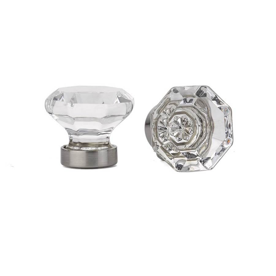 Emtek - Old Town Glass Cabinet Knob, 1'', US7 - French Antique