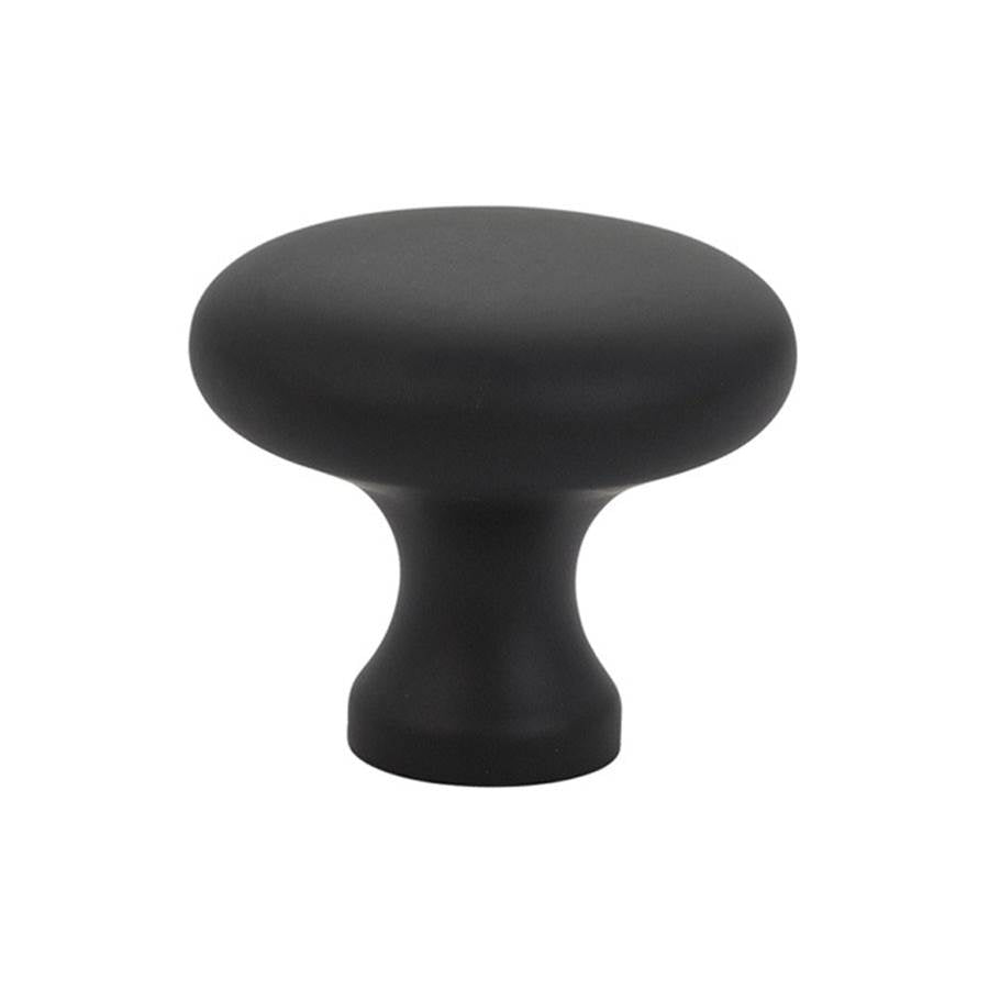 Emtek - Cabinet Knob, Brass Providence, 1'', US19 - Flat Black