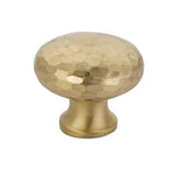Emtek - Arts and Crafts Round Dimpled Knob, 1-3/4'', US3NL - Unlacquered Brass