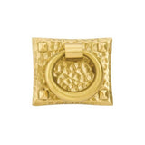 Emtek - Small Hammered Ring Pull, US3NL - Unlacquered Brass