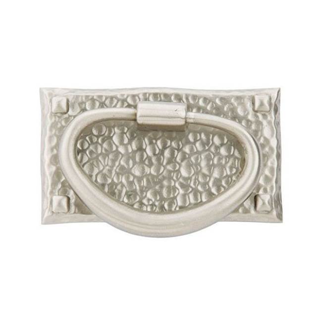 Emtek - Hammered Oval Pull, US15 - Satin Nickel
