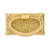 Emtek - Hammered Oval Pull, US4 - Satin Brass