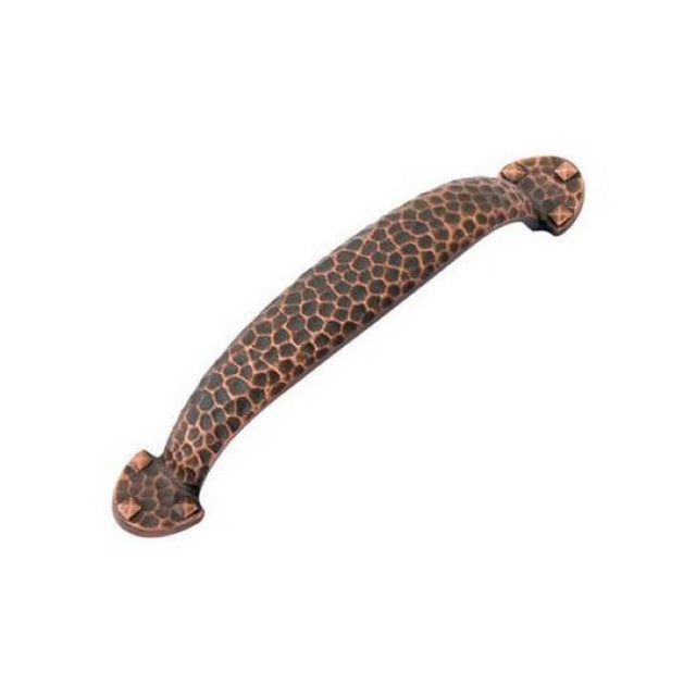 Emtek - Hammered Pull, 3-1/2'' C-C, US3NL - Unlacquered Brass