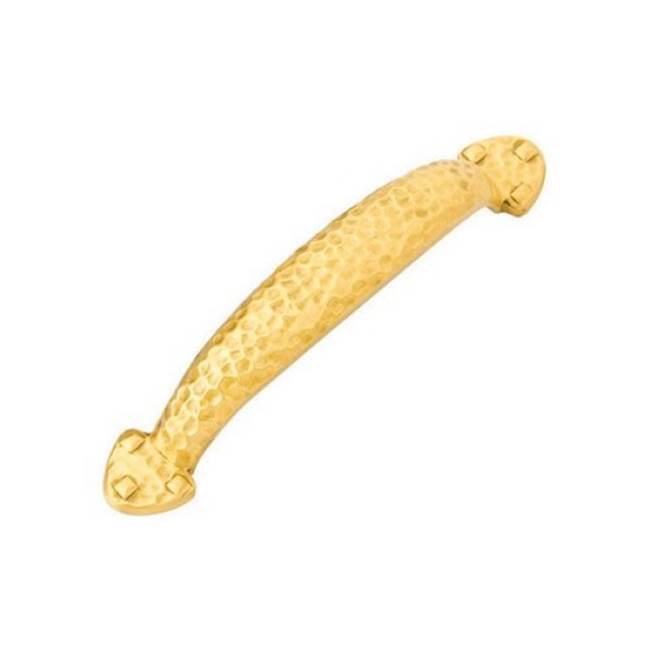 Emtek - Hammered Pull, 3'' C-C, US4 - Satin Brass