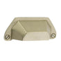 Emtek - Sandcast Bronze Bin Pull, 4'' C-C, TWB - Tumbled White Bronze