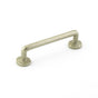 Emtek - Sandcast Bronze Rod Pull, 3'' C-C, TWB - Tumbled White Bronze