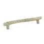 Emtek - Sandcast Bronze Twig Pull, 3'' C-C, TWB - Tumbled White Bronze