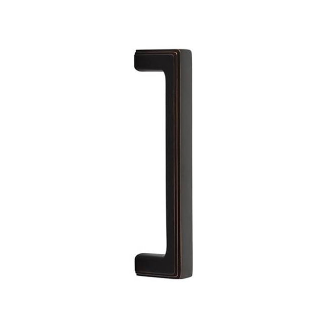 Emtek - Concealed Surface Mount, 8'' Door Pull, Wilshire Style, US4 - Satin Brass