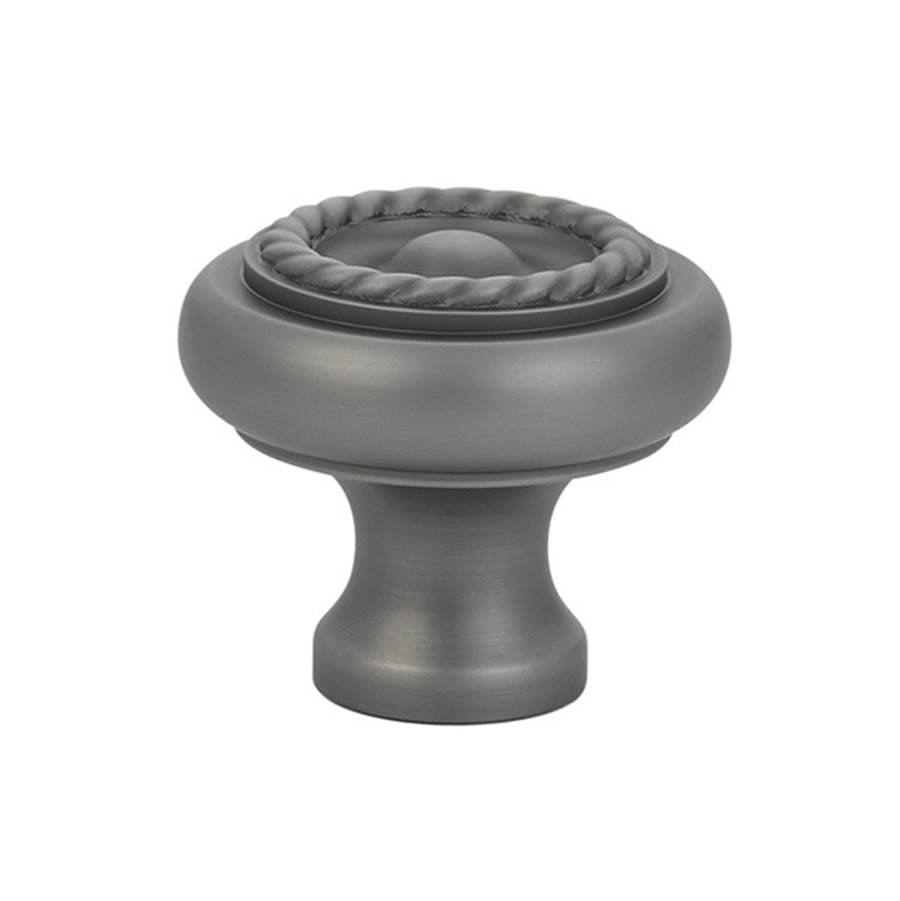 Emtek - Cabinet Knob, Brass Rope, 1'', US15A - Pewter